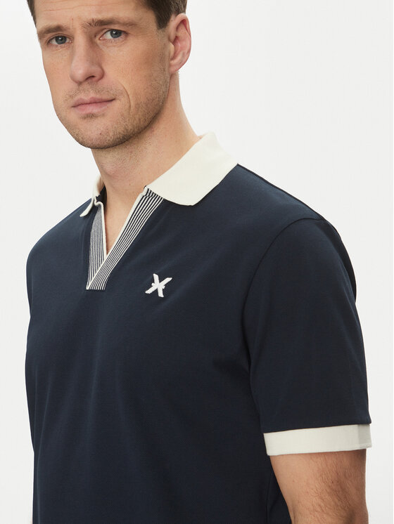 Richmond X Richmond X Polo majica UMP25168PO Mornarsko modra Regular Fit