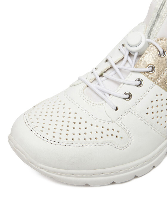 Rieker Rieker Sneakersy L3254-80 Biela