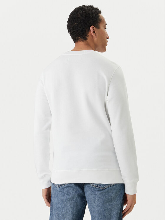 Calvin Klein Jeans Calvin Klein Jeans Суитшърт Embroidered Logo J30J314536 Бял Regular Fit