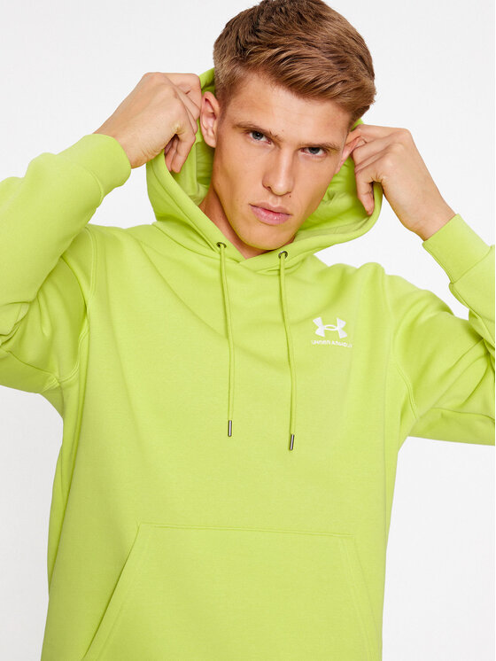 Under Armour Under Armour Bluza Ua Essential Fleece Hoodie 1373880 Żółty Loose Fit