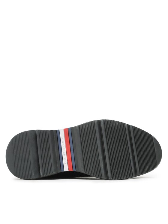 Tommy Hilfiger Tommy Hilfiger Členková obuv s elastickým prvkom Premium Th Suede Hybrid Chelsea FM0FM04683 Čierna