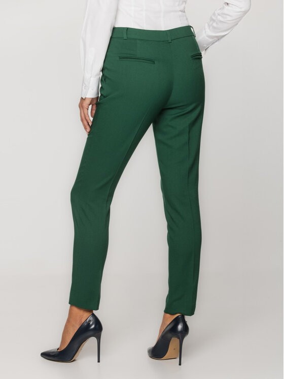 Willsoor Willsoor Spodnie garniturowe 67049 Zielony Cigarette Fit