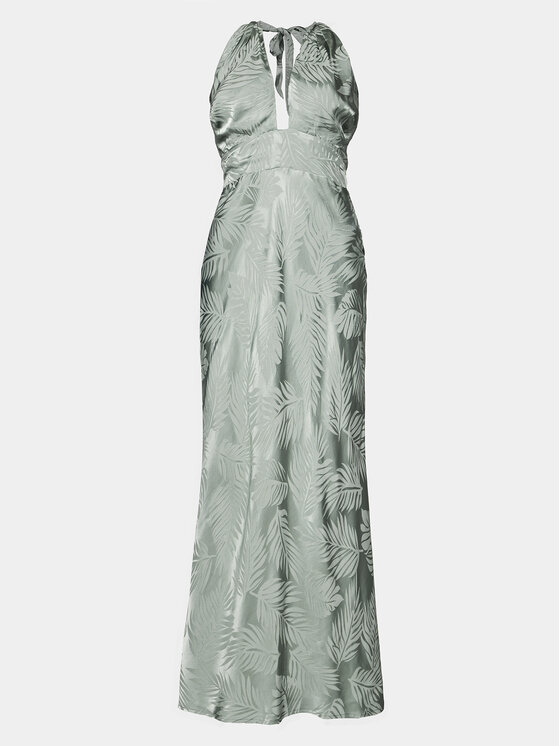 Guess Guess Večerní šaty Sl Aubree W4GK60 WFDF0 Zelená Regular Fit