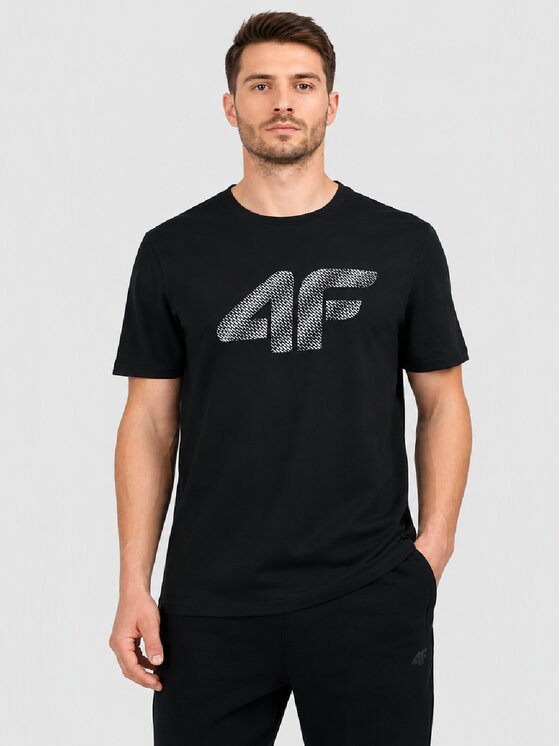 4F 4F T-Shirt 4FWAW26TTSHM3579 Czarny Active Fit