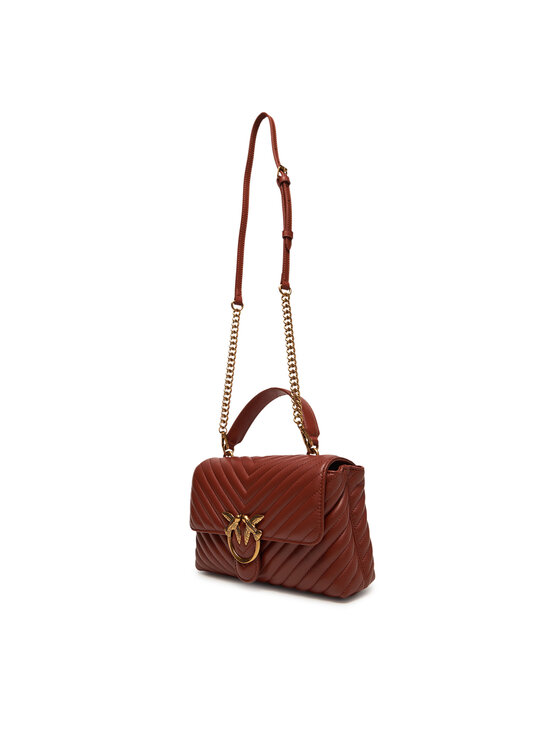 PINKO PINKO Ročna torba Love Lady Puff Classic Cl PE 25 PLTT 100043 A0GK Rjava