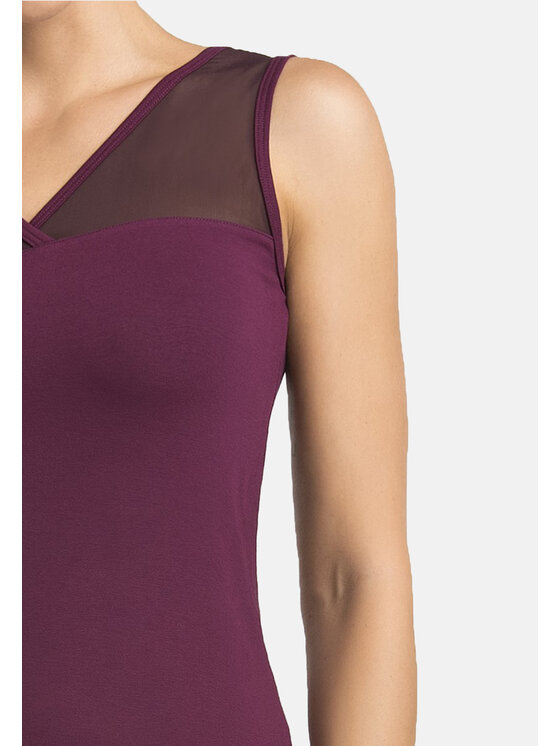 Teyli Teyli Koszula nocna 218 Fioletowy Regular Fit