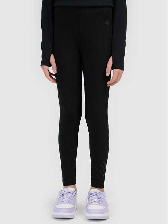 4F 4F Legginsy 4FJWAW26TTIGF313-20S Czarny