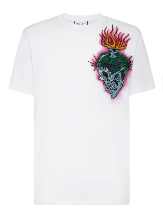 PHILIPP PLEIN PHILIPP PLEIN T-Shirt 1885 Biały Regular Fit