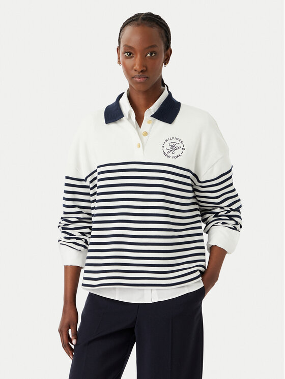 Tommy Hilfiger Hanorac WW0WW50036 Alb Regular Fit