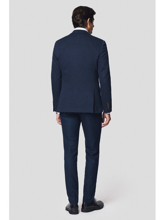 Lancerto Lancerto Marynarka Lecce MA131224000014 Granatowy Slim Fit