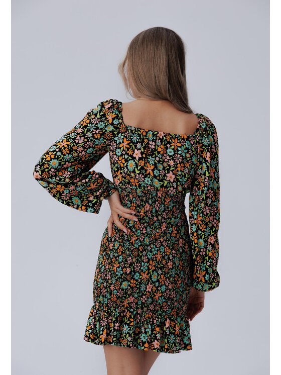 LAURELLA LAURELLA Každodenní šaty 4TL001 Černá Regular Fit
