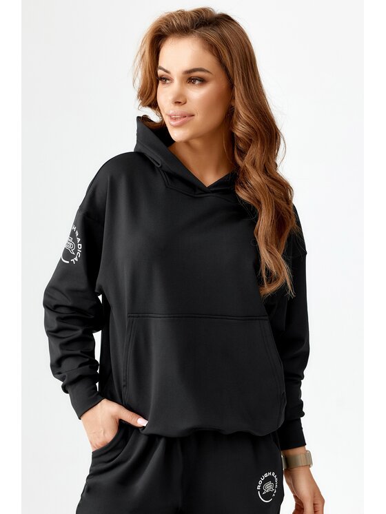 ROUGH RADICAL ROUGH RADICAL Bluza PERY HOODIE Czarny Regular Fit