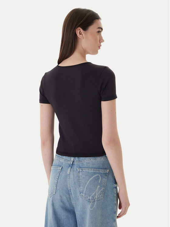 Guess Guess T-Shirt W5BP56 K1092 Černá Classic Fit