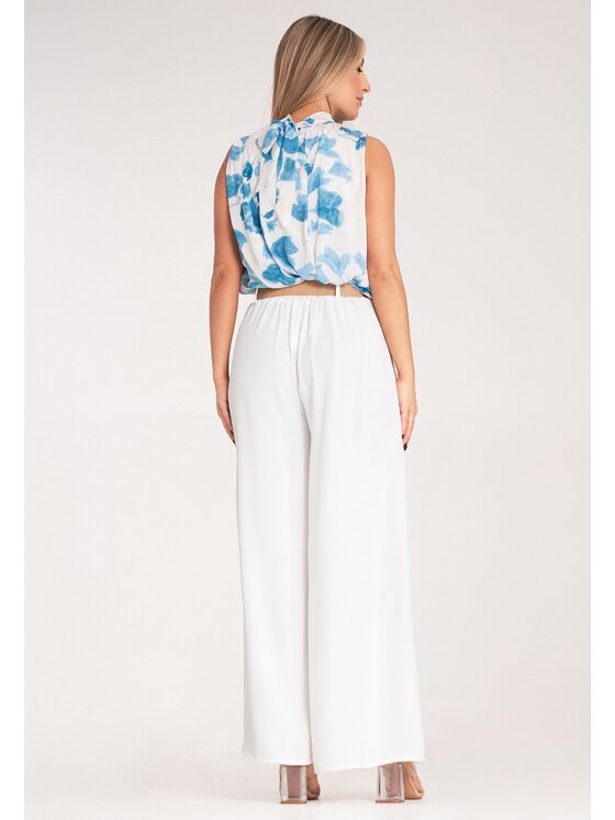 FIGL FIGL Blúzka M1143 Modrá Regular Fit