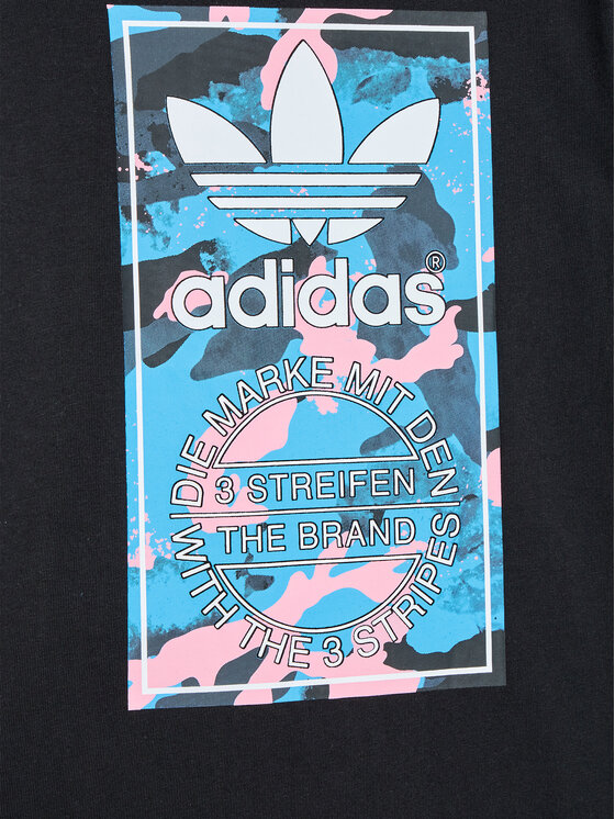 T-shirt Camo HK0280 Nero Regular Fit