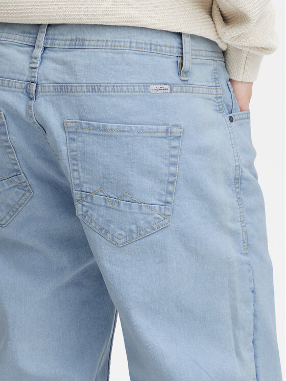 Blend Blend Kratke traperice 20716430 Svijetloplava Slim Fit