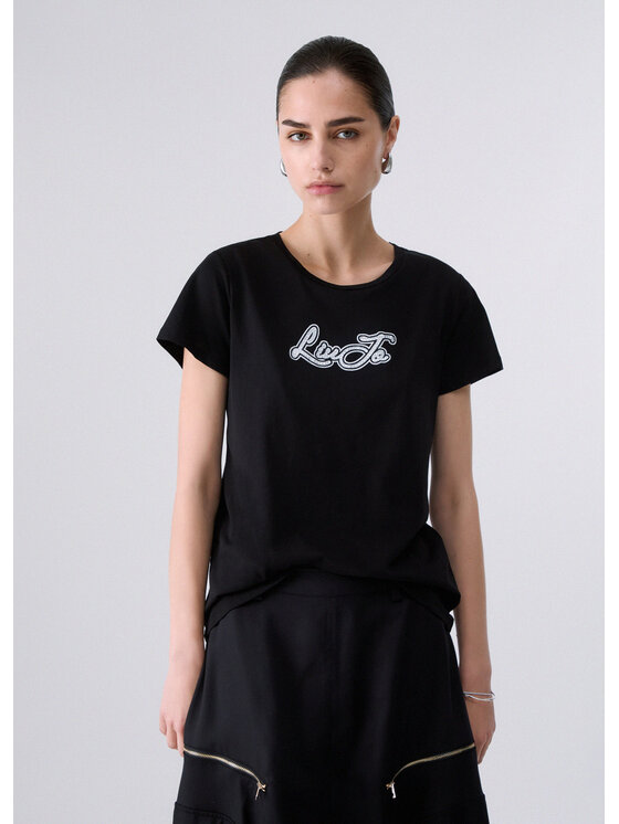 Liu Jo Liu Jo T-shirt TF6283JS923W9415 Nero Regular Fit