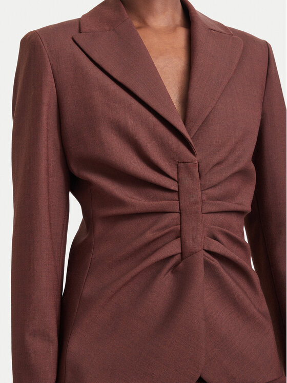 Marella Marella Pintsak Fumana 2623046032 Tumepruun Slim Fit