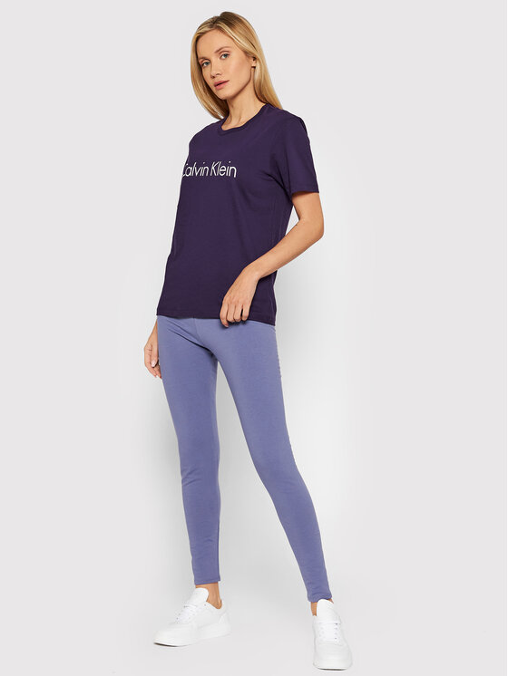 Calvin Klein Underwear Calvin Klein Underwear Legginsy 000QS6758E Fioletowy Slim Fit