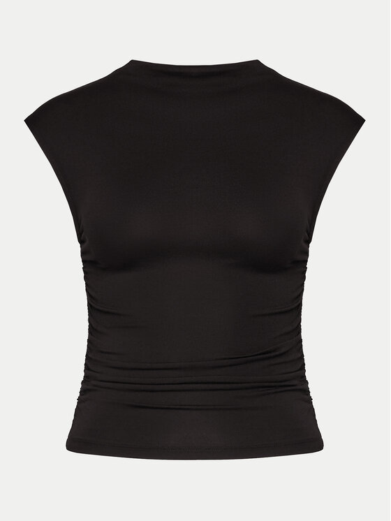 Gina Tricot Gina Tricot Top 20883 Czarny Slim Fit