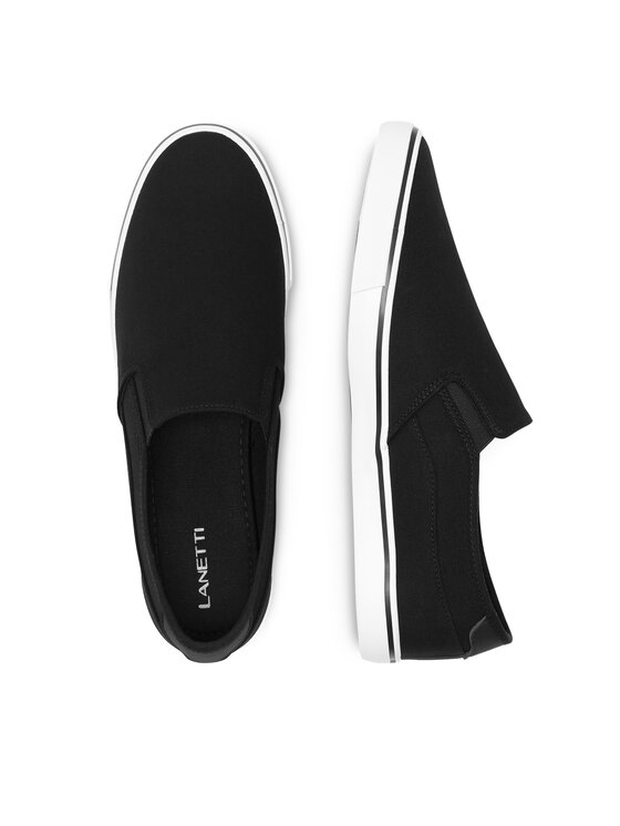 Lanetti Lanetti Sneakers aus Stoff MS20347-05 Schwarz