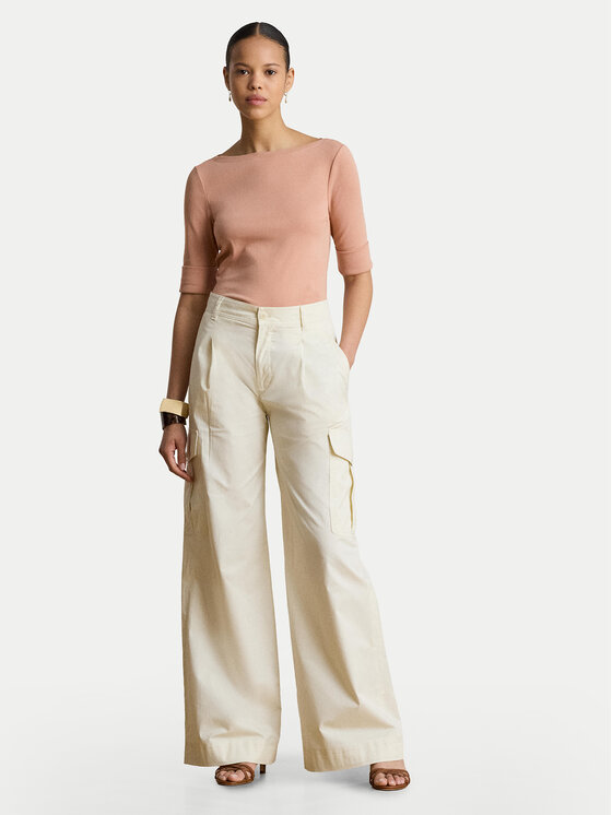 LAUREN RALPH LAUREN LAUREN RALPH LAUREN Bluzka Judy 200654963203 Różowy Slim Fit