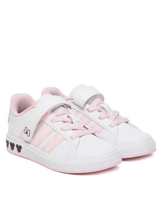 adidas adidas Snīkeri Grand Court Minnie El K JR8134 Balts
