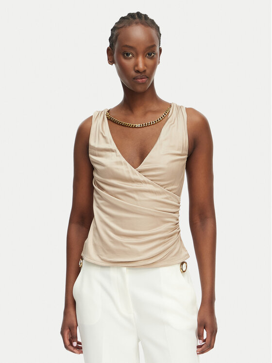 Marciano Guess Felső G6GP11 K3617 Bézs Slim Fit