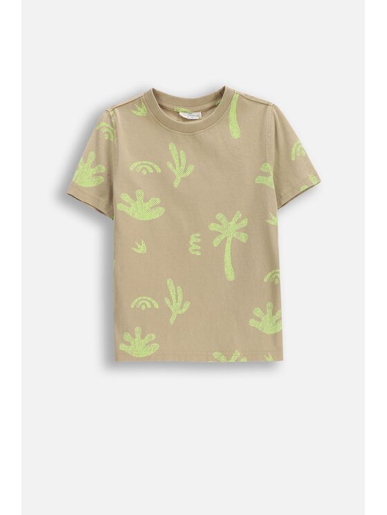 Coccodrillo Coccodrillo T-Shirt WC6143203TBK-002 Béžová Regular Fit