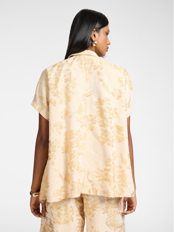 Elena Mirò Elena Mirò Cappotto invernale R060E000123N001 Crema Boxy Fit