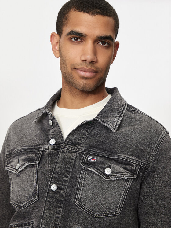 Tommy Jeans Tommy Jeans Geacă de blugi Isaac DM0DM19362 Gri Regular Fit