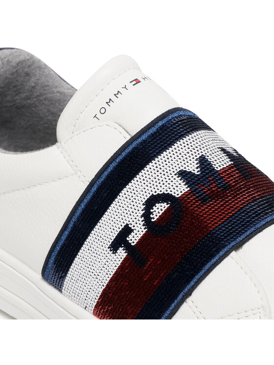 Tommy Hilfiger Tommy Hilfiger Sneakersy Low Cut Sneaker T3A4-30797-1017 S Biały