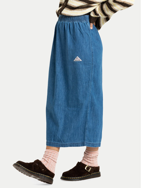 Quiksilver Quiksilver Джинсова спідниця Yukon EQWWK03028 Cиній Regular Fit
