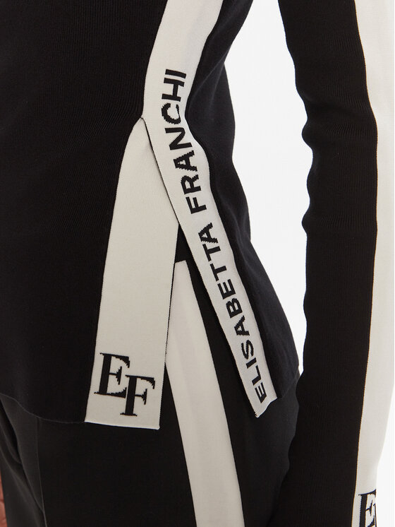 Elisabetta Franchi Elisabetta Franchi Pulover MK-03S-56E2-V320 Negru Regular Fit
