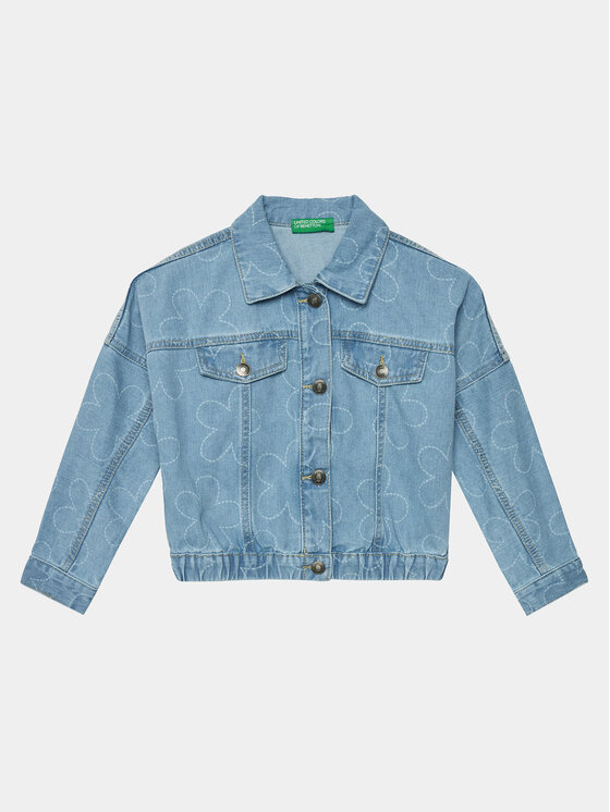 United Colors Of Benetton United Colors Of Benetton Teksajakk 2VUGCN04G Sinine Regular Fit
