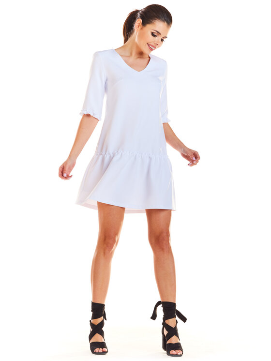 Infinite You Infinite You Sukienka letnia M199 Biały Basic Fit