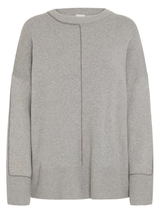 ICHI ICHI Maglione Maglia ihballia ls2 Grigio Regular Fit