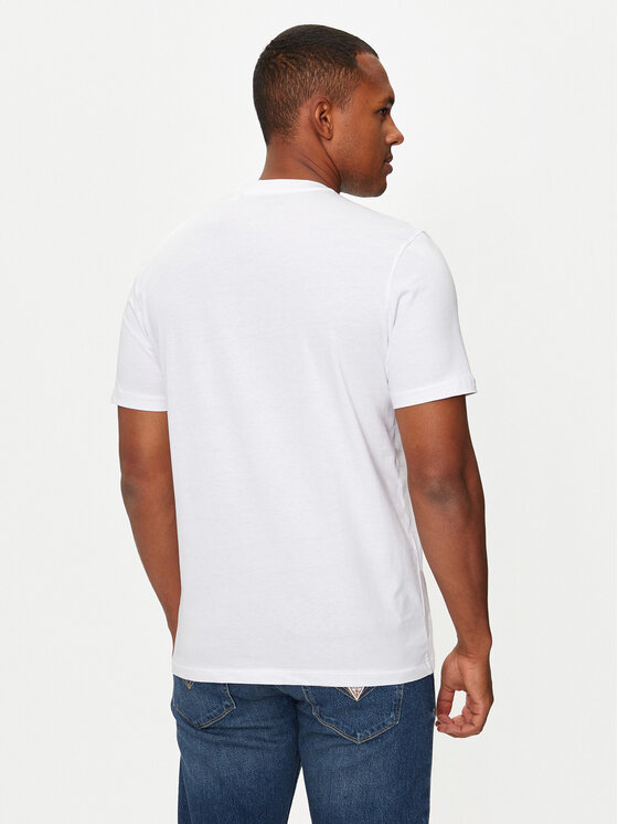 Guess Guess T-Shirt U4BM03 KCAM1 Biały Regular Fit