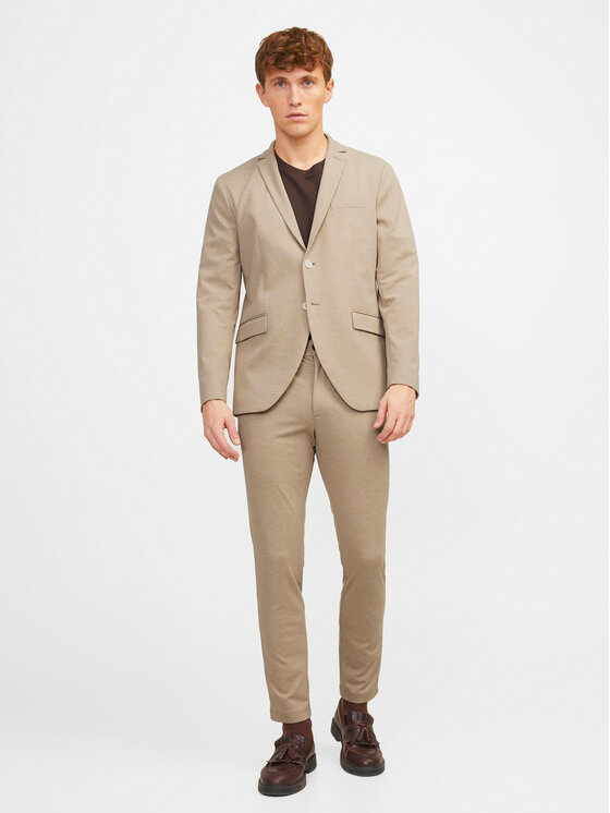 Jack&Jones Jack&Jones Sakko 12242387 Beige Slim Fit