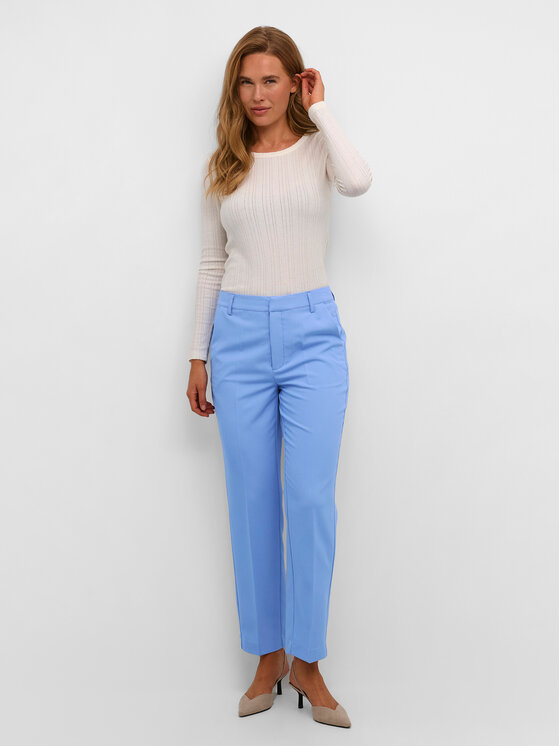 Kaffe Kaffe Auduma bikses Sakura 10507770 Zils Regular Fit