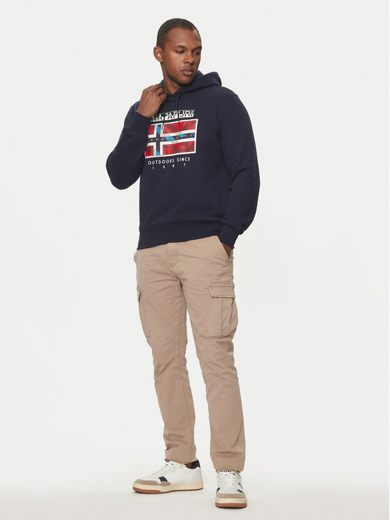 Napapijri Napapijri Pulóver B-Dorees NP0A4IBD Sötétkék Relaxed Fit