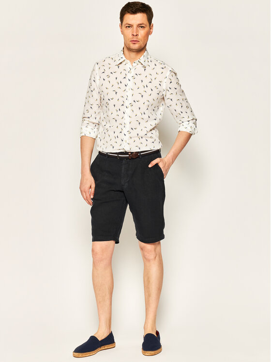 BOSS Boss Bavlnené šortky Rigan 50426361 Tmavomodrá Regular Fit