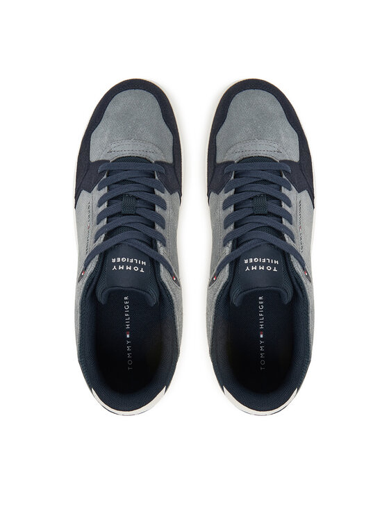 Tommy Hilfiger Tommy Hilfiger Sneakersy Basket Core Lite Suede FM0FM05519 Szary