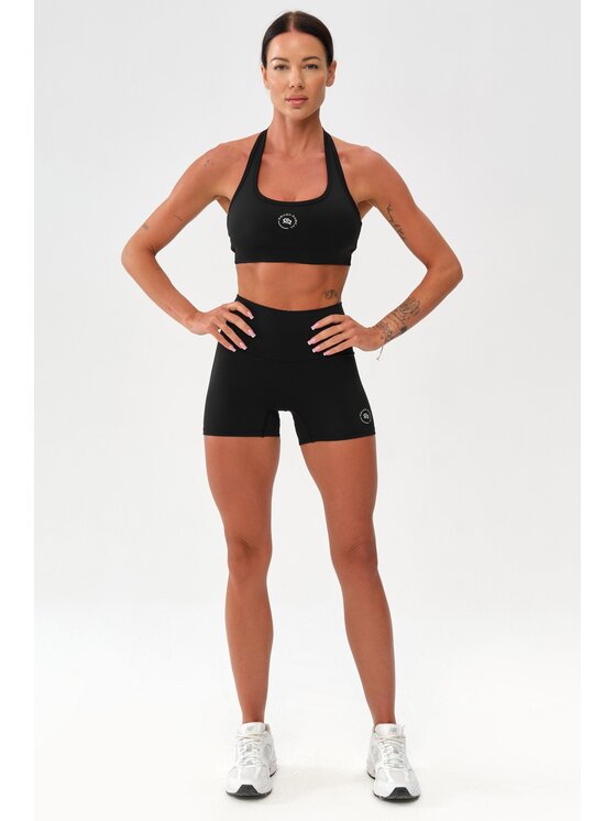 ROUGH RADICAL ROUGH RADICAL Pantaloncini sportivi ZOYA PUSH-UP SHORTS Nero Slim Fit