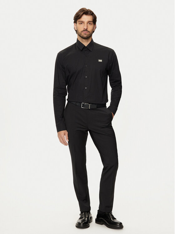 KARL LAGERFELD KARL LAGERFELD Marškiniai 605947 544671 Juoda Regular Fit