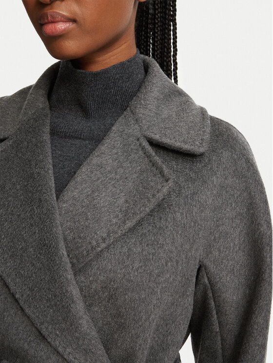 Weekend Max Mara Weekend Max Mara Vilnonis paltas Resina 2625016102 Pilka Regular Fit