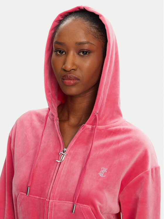 Juicy Couture Juicy Couture Pulóver Iccle JCWAS125308 Rózsaszín Loose Fit