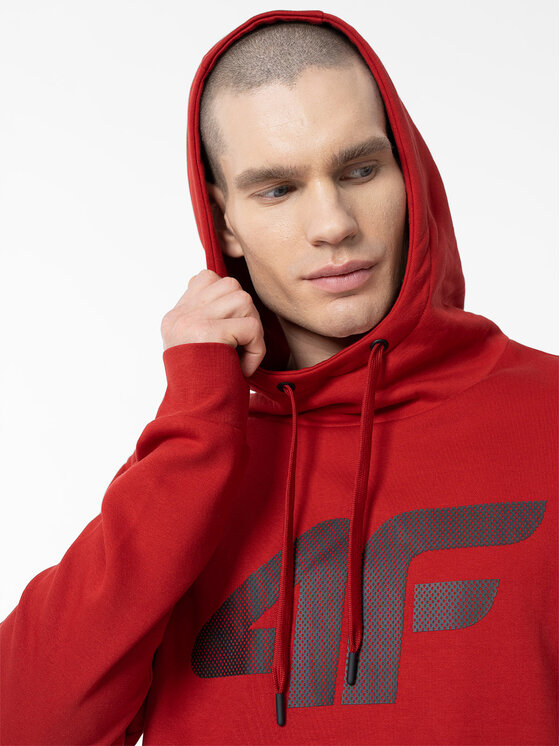 4F 4F Majica dugih rukava 4FAW23TSWSM694 Crvena Regular Fit