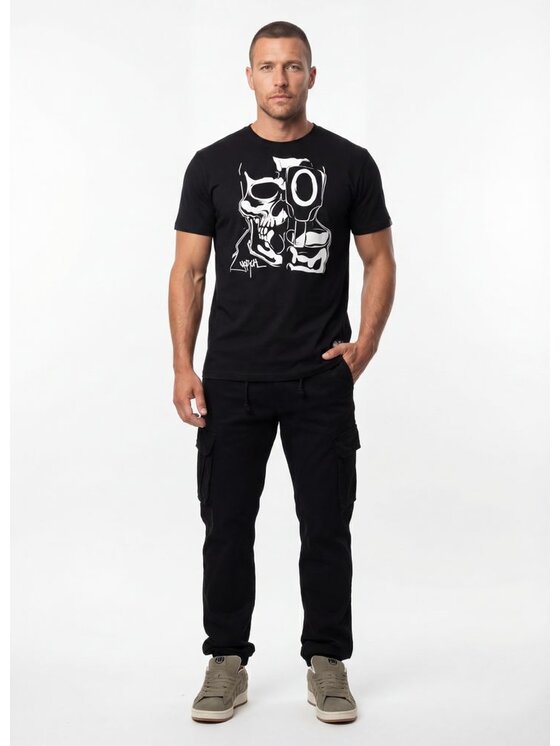 PITBULL PITBULL T-Shirt JUAREZ Czarny Regular Fit