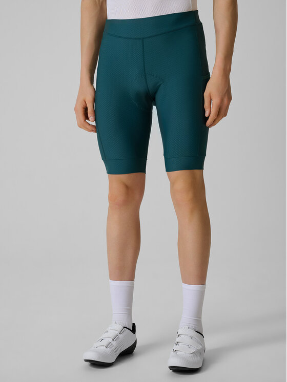 4F 4F Szorty rowerowe GET LOST FEEL FOUND Zielony Slim Fit